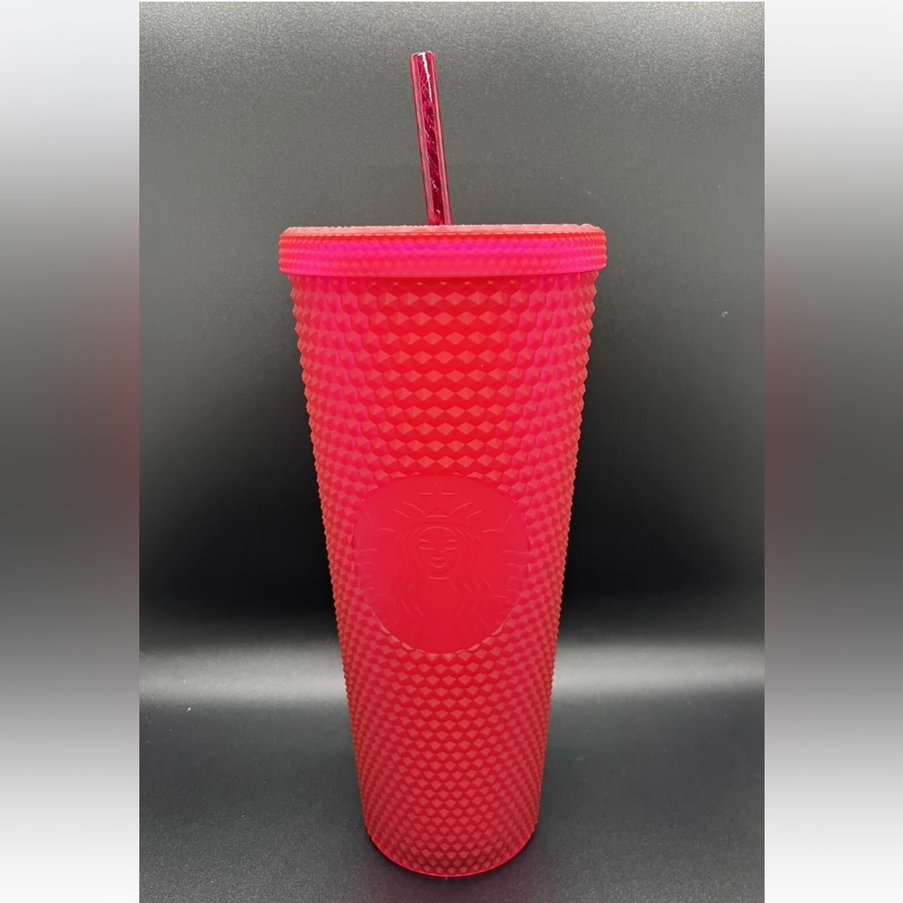 NEW STARBUCKS 24 Oz Ruby Red Pink Mothers Day 2023 Venti Studded Tumbler